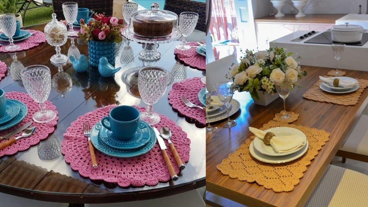 crochet table placemat