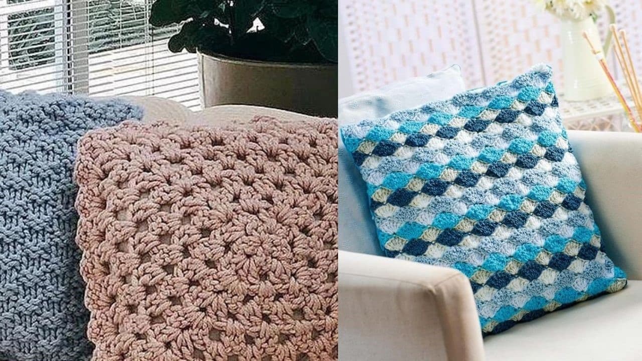 crochet cushions