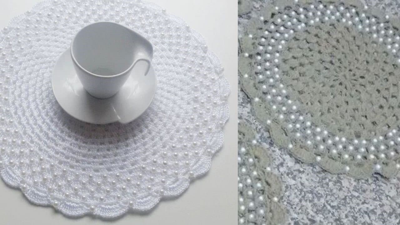 crochet table placemat