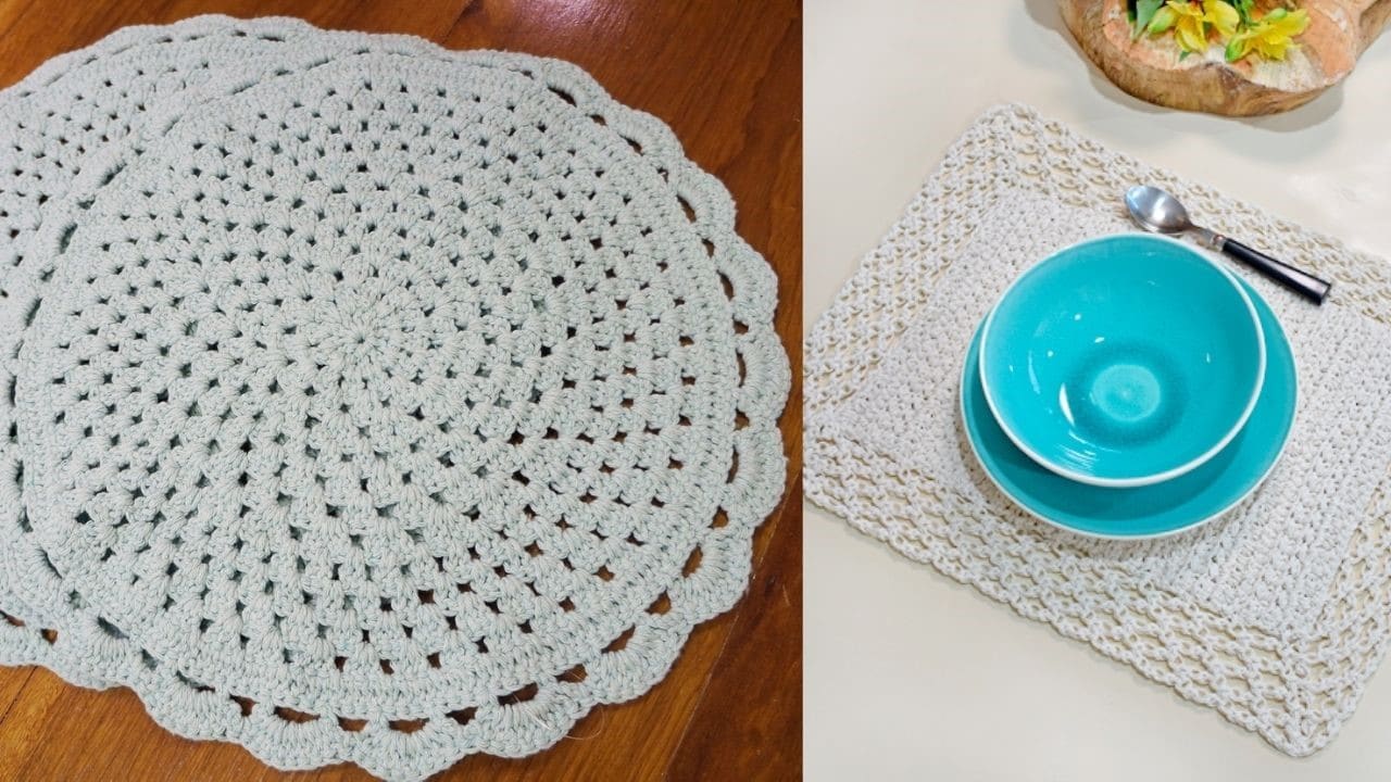 crochet table placemat