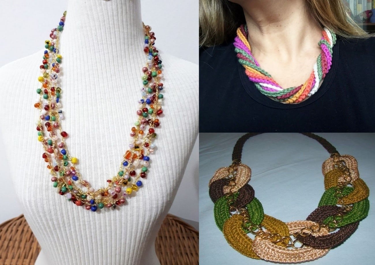 crochet necklace