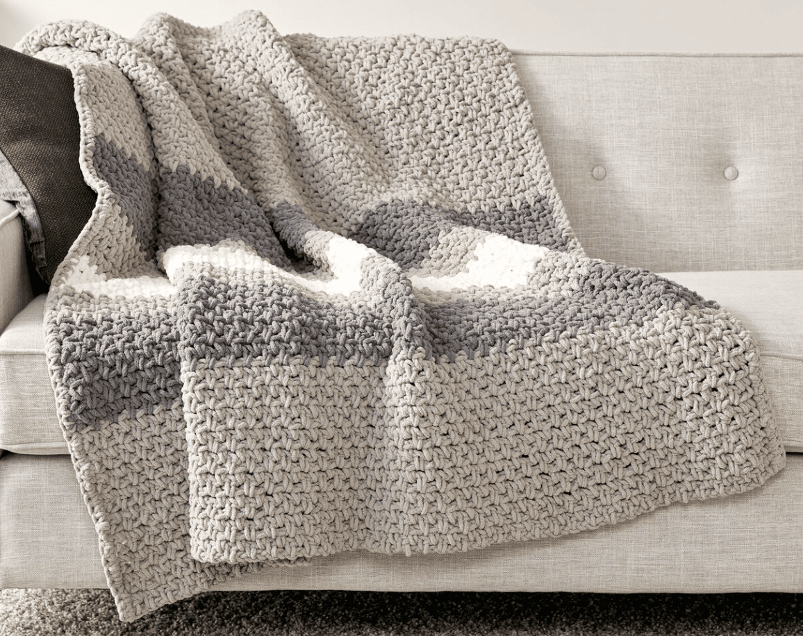 Cozy crochet blanket