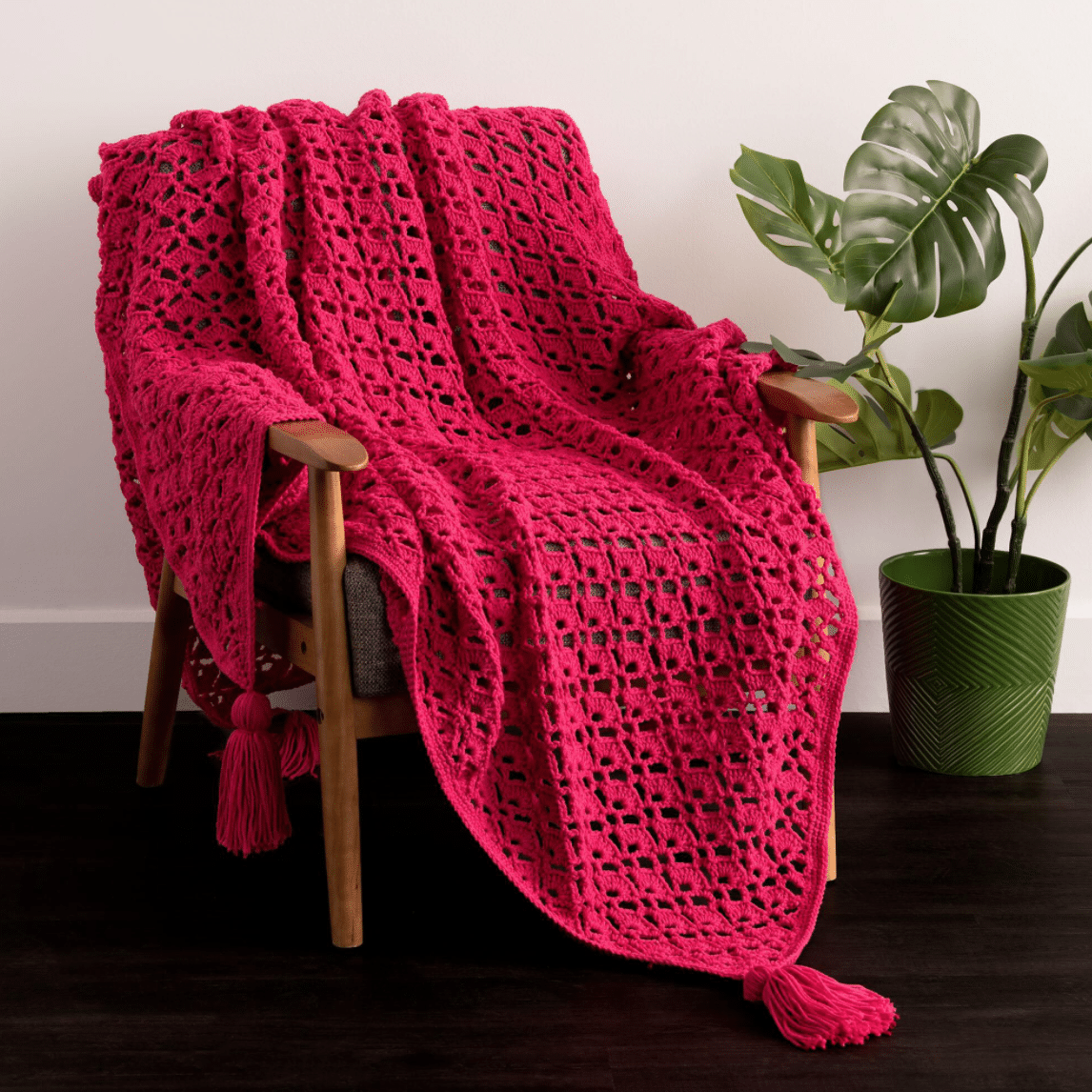 shell stitch crochet blanket